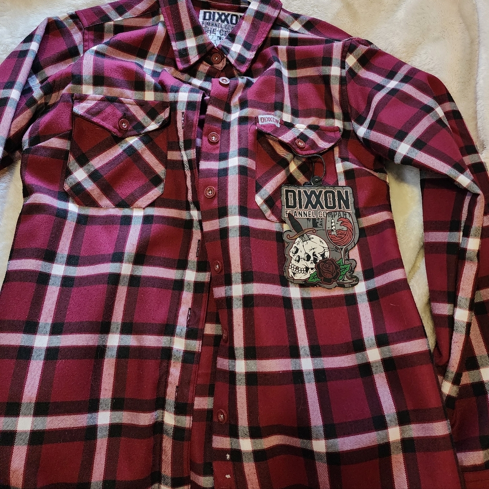 DIXXON "The Cellar" flannel shirt womens sz. Medium